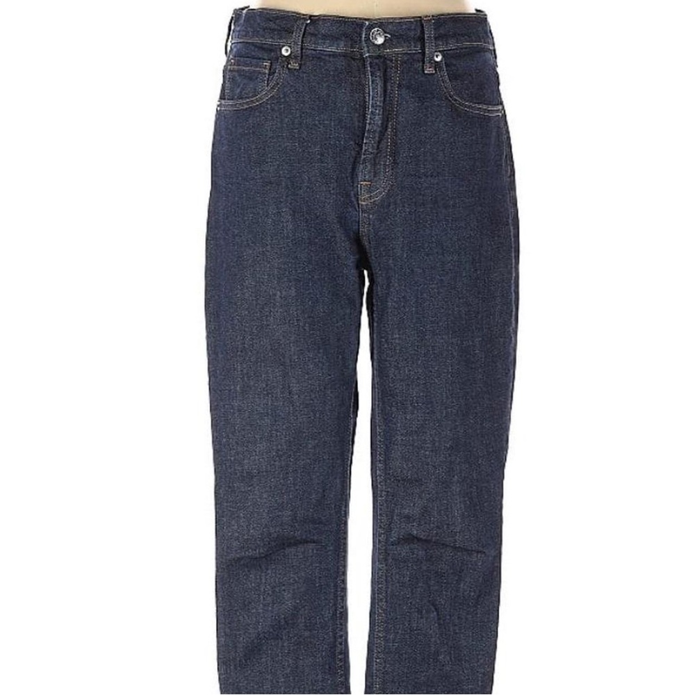 Everlane dark blue wash jeans